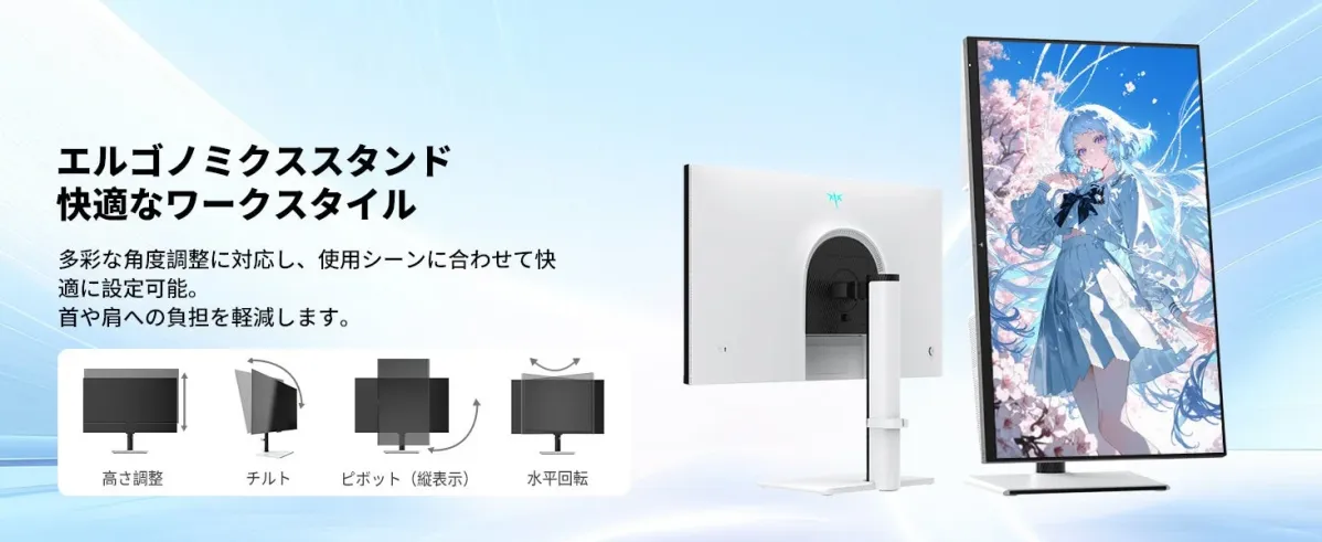 エルゴノミクススタンドの説明