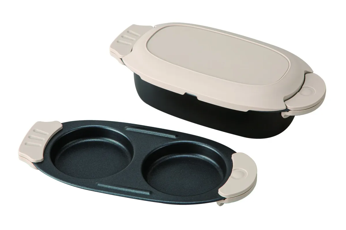 レンジで焼き目がつく レンジグリル(目玉焼き・角型セット)