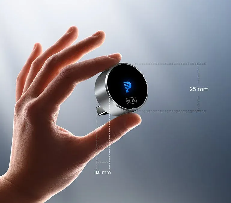 小型の円形電子デバイスの寸法