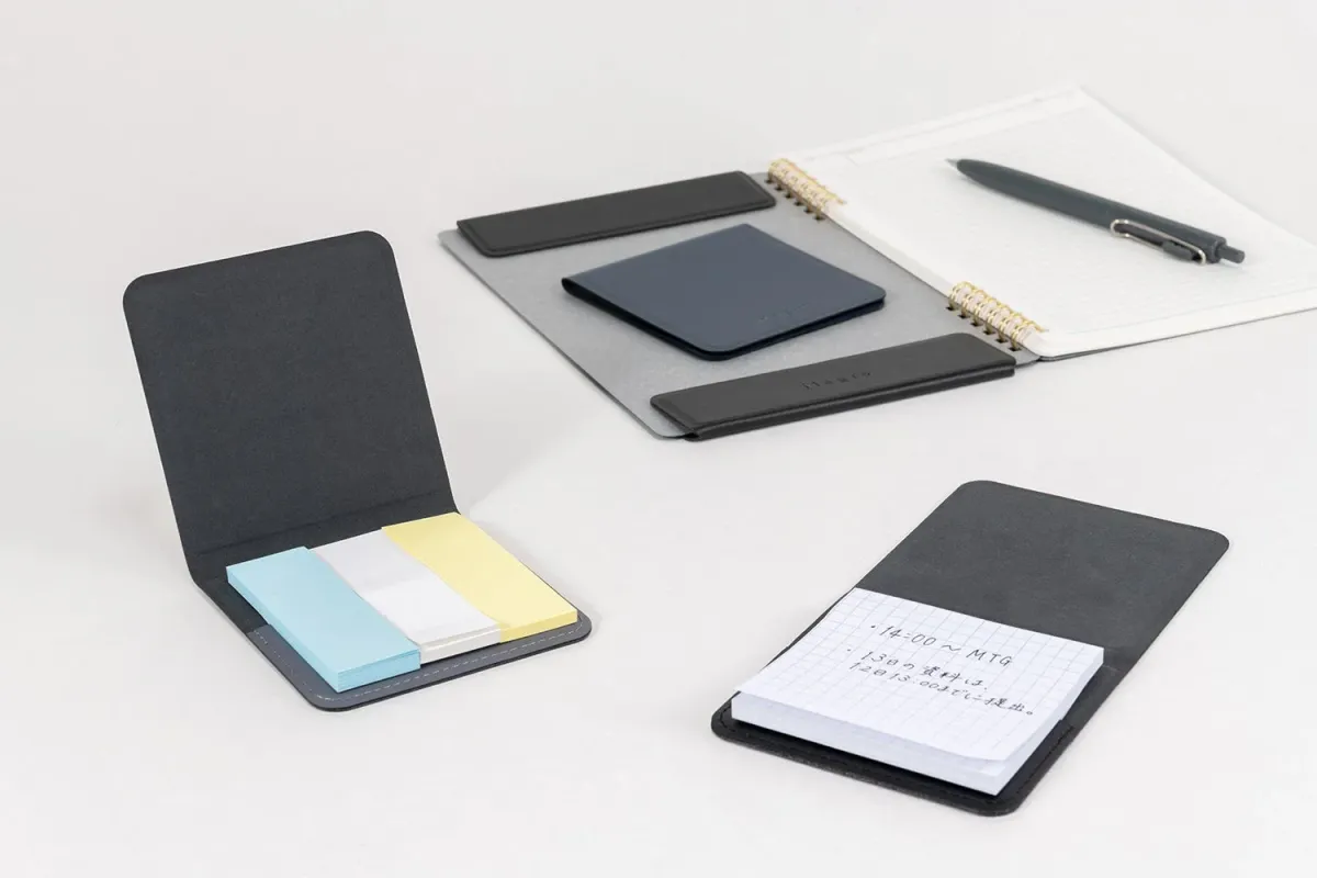 ノートと付箋ホルダー