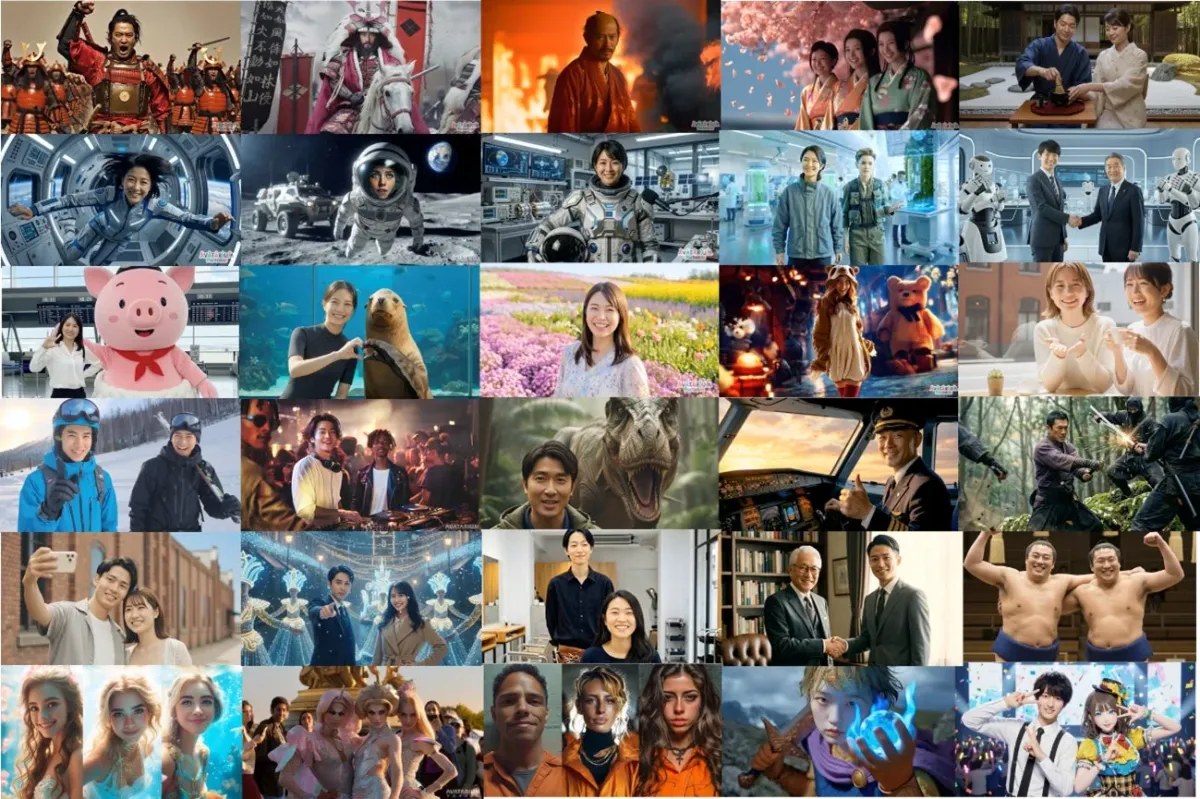 多様なアバター体験のコラージュ