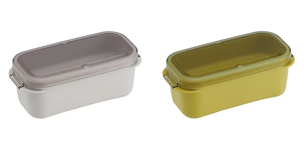 スケーター パッキン一体型 ラク洗 2段ランチボックス