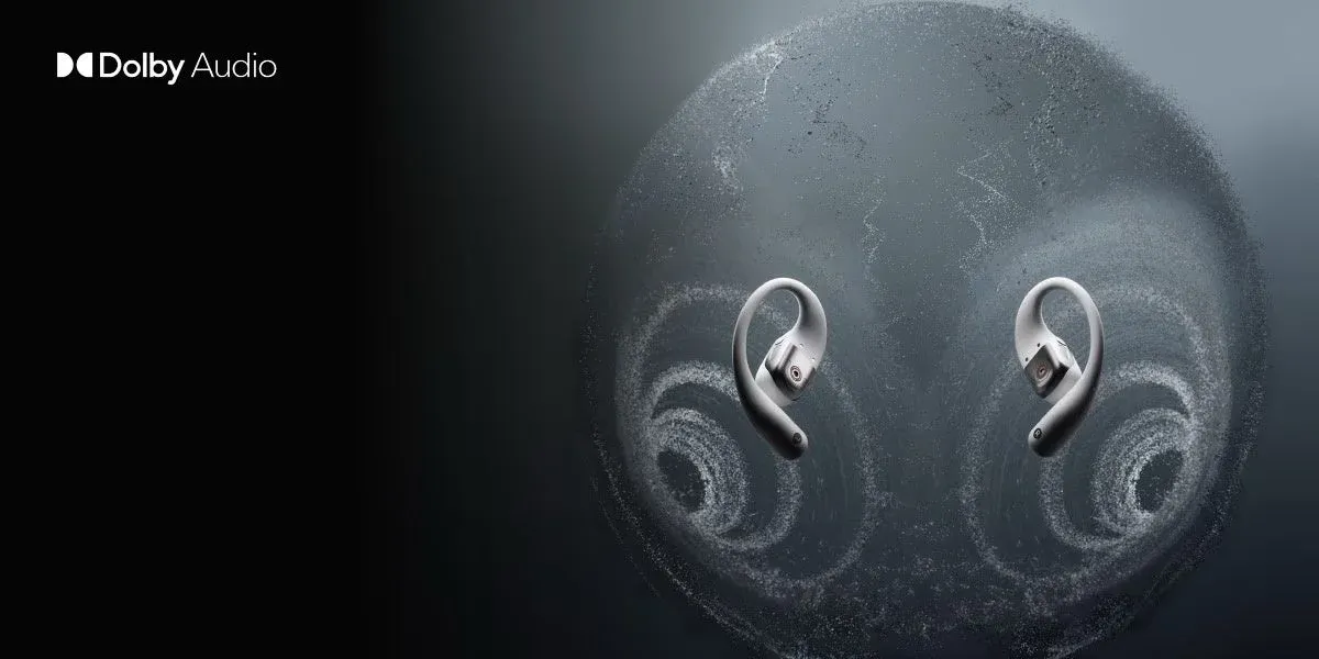 ワイヤレスイヤホンと渦巻く粒子