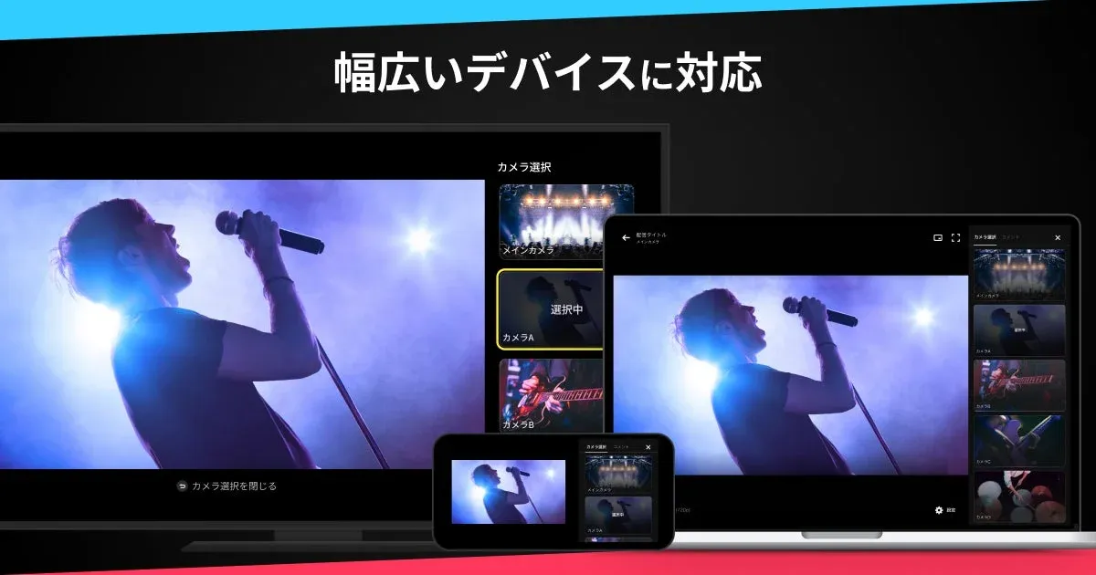 幅広いデバイスに対応