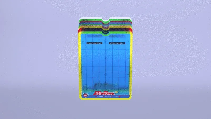 物理スクリーンオーバーレイを適用したゲーム画面