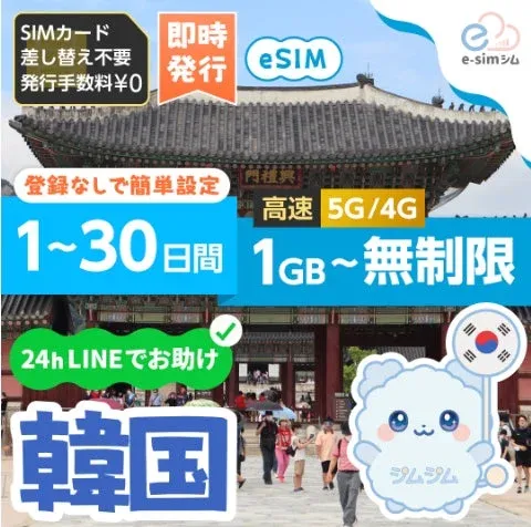 韓国向けeSIMサービス広告