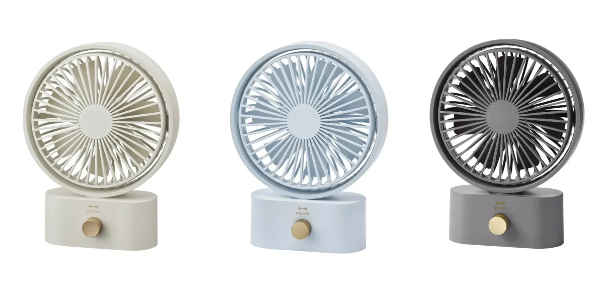 ポータブルスイングデスクファン